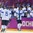 SOCHI, RUSSIA - FEBRUARY 22: Finland's Teemu Selanne #8 celebrates his second period goal against USA at the bench with teammates during men's bronze medal game action at the Sochi 2014 Olympic Winter Games. (Photo by Andre Ringuette/HHOF-IIHF Images)
